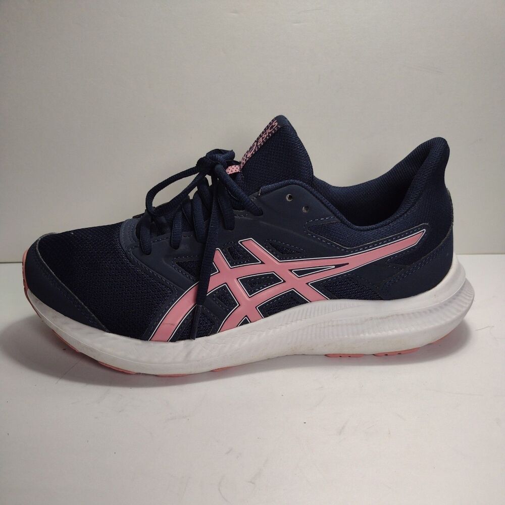 ASICS Women's Jolt 4 Running Shoes Navy Blue/Pink  10 1012B421 Size 8.5